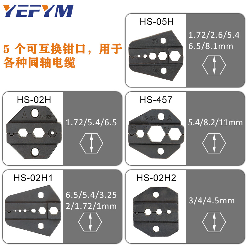 Conector coaxial Cable Terminal hexagonal interfaz BNC terminal de video de vigilancia alicates herramienta de fibra óptica