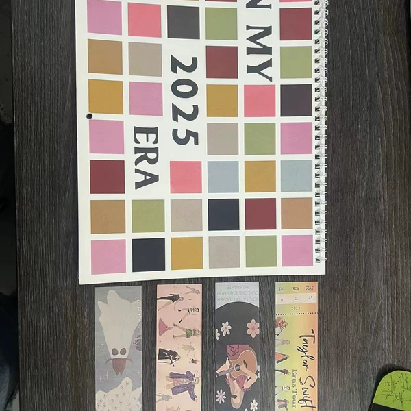 2025 concert calendar with bookmarks