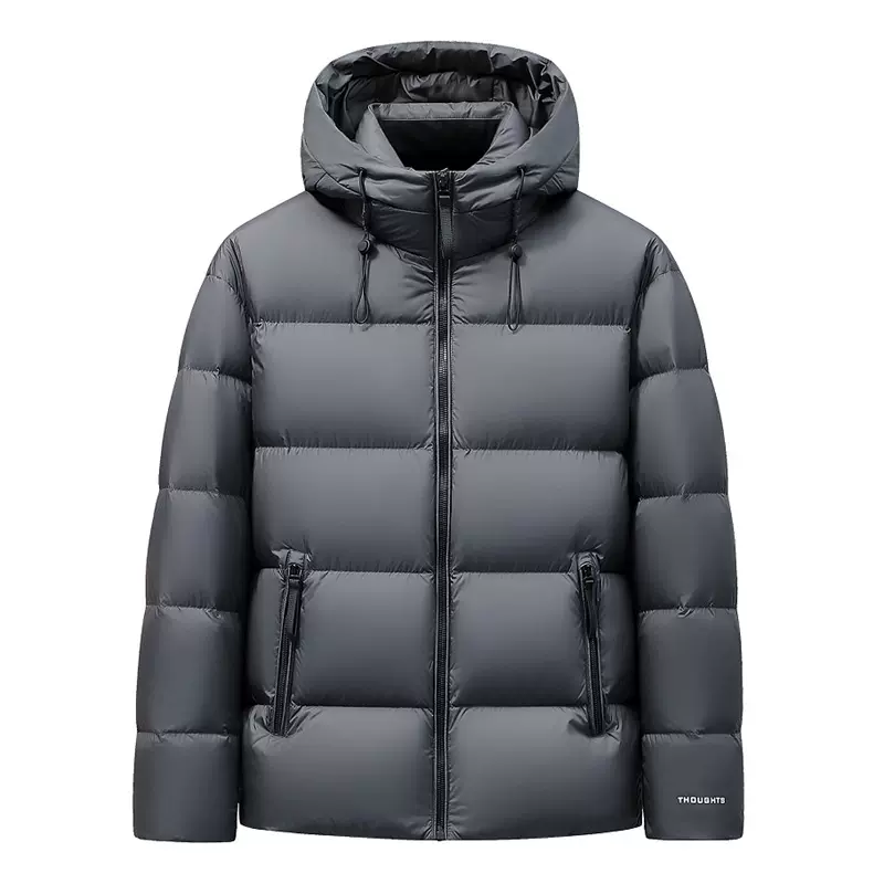 冬季新款男士羽绒服新国标85灰鹅绒服外套时尚休闲连帽加厚保暖