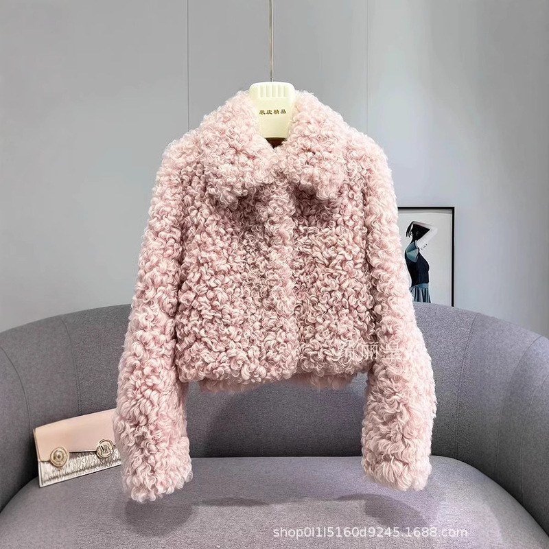 Shepherd's Roll 2026 Hot-Selling Lamb Wool Short Coat New Winter Cotton-Padded Thick Fashion Leather Jacket Shepherd's Roll 2026 Hot-Selling Lamb Wool Short Coat New Winter Cotton-Padded Thick Fashion Leather Jacket