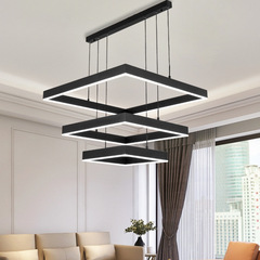 Living room chandelier modern simple atmosphere minimalist 2023 new Nordic lighting package square living room main light