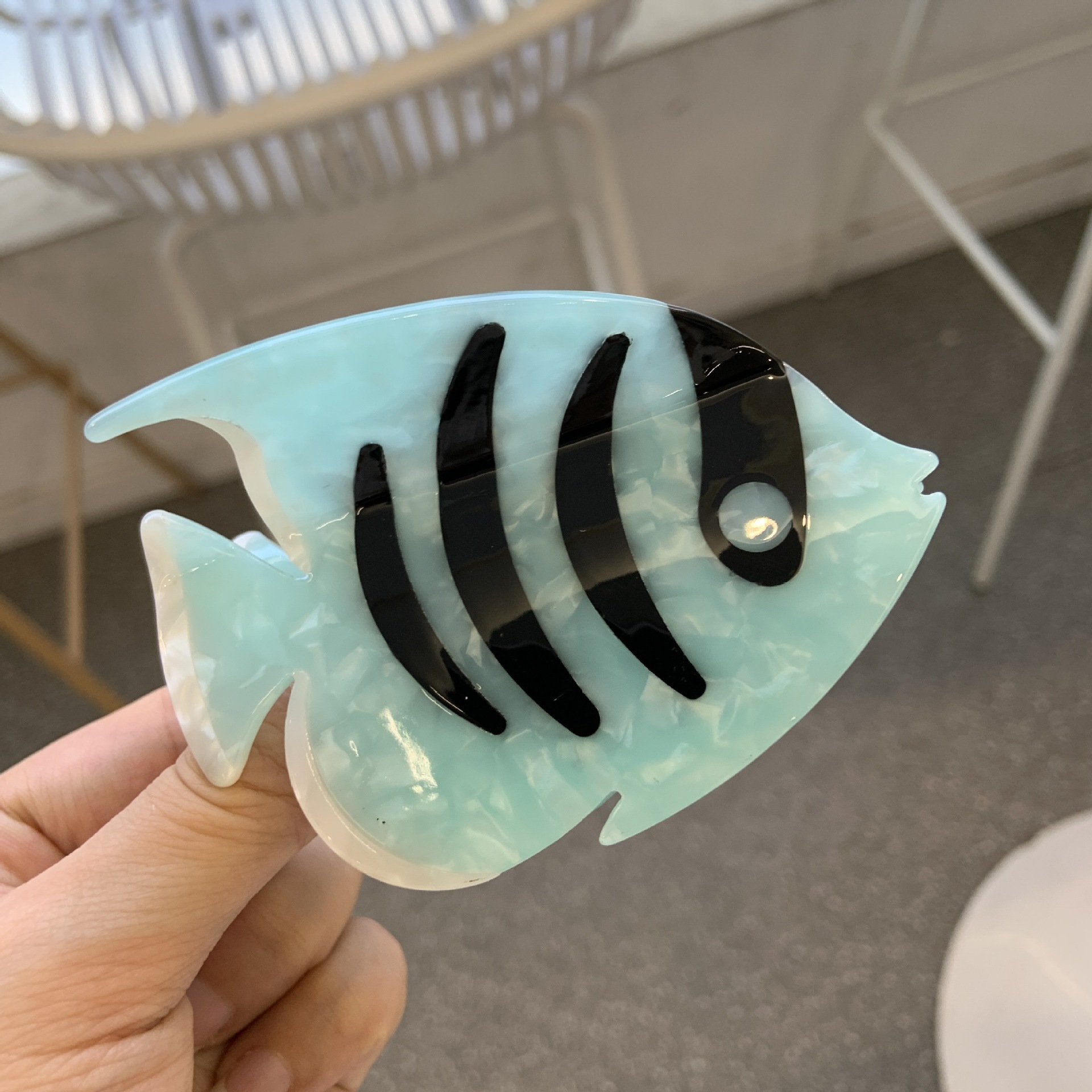 20g Weight Hair Claws Hair Accessories Type 1 Piece Quantity Holiday, Daily Occasion Acetic acid sheets Material Crab, Fish Pattern All Seasons Season Women's Gender Simple Style Style Simple Style Women's Crab Fish Acetic Acid Sheets Hair Claws 12