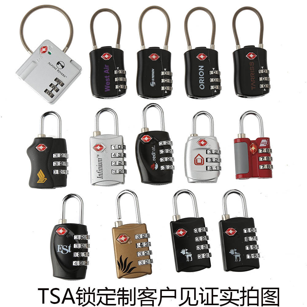 【正品海关锁】出国锁TSA密码挂锁拉杆箱包旅行箱防盗锁行李箱锁-阿里巴巴
