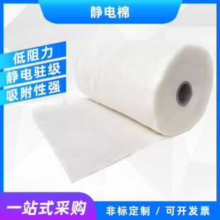 Jielin Manufacturer Customized Low-Resistance Dust-Proof Electrostatic Fiber Cotton Non-Woven Filter Haze Removal Electrostatic Electrostatic Cotton