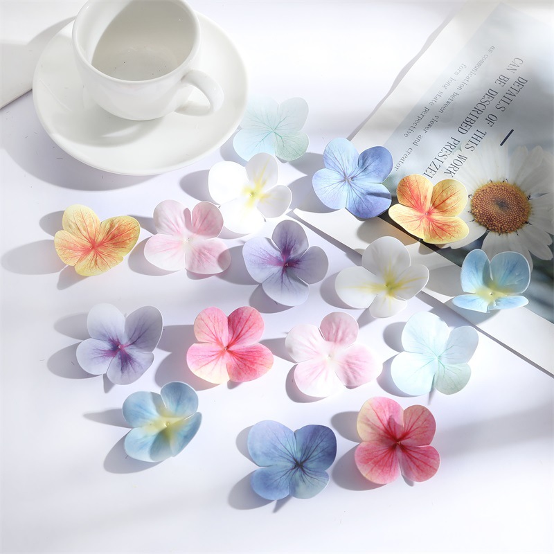 4.5cm Hand-Feel Simulated Petals DIY Handmade Hairpin Headdress Clothing 3D Printing Material Home Decoration Batch