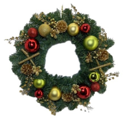 Guirlanda de Navidad decoración americana colgante de puerta nuevo colgante de caña guirlanda de jardín decoración hotel centro comercial