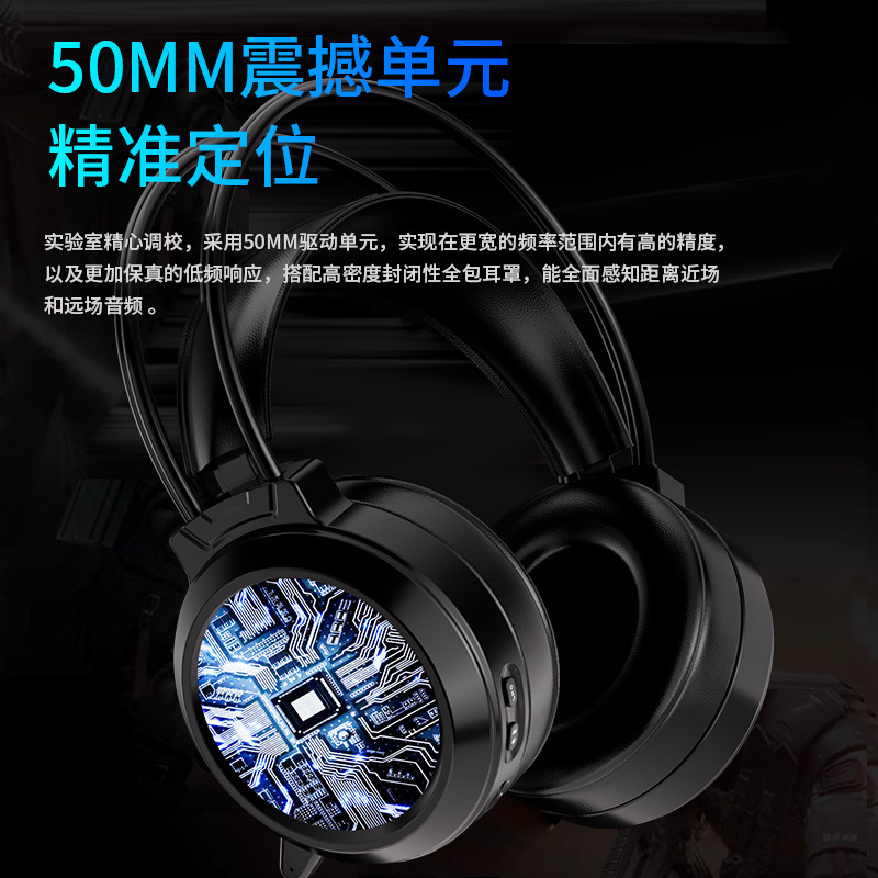 电脑无线蓝牙耳机头戴式三模2.4G电竞游戏降噪耳麦手机平板吃鸡|undefined