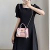 One-shoulder bag, mobile phone, wallet, chain, lock, suitable for import, season 2021, Korean style