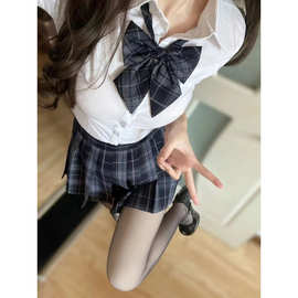 日系制服女收腰衬衫短袖辣妹学院风长袖外穿显瘦修身衬衣四季款