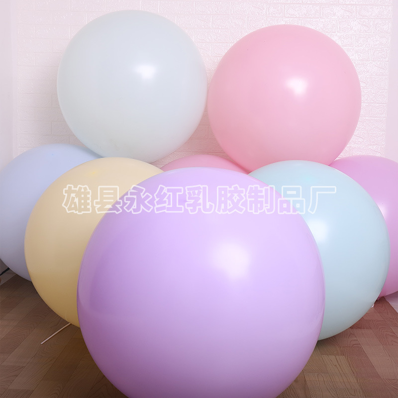 36 pulgadas grandes, globos redondos, fiesta de boda, decoración de globo de látex, fábrica de cabello recto, gran globo