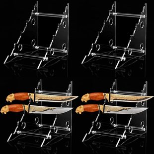New 1PCs Transparent Acrylic Removable Knife Display Stand Pocket Knife Fruit Knife Storage Rack