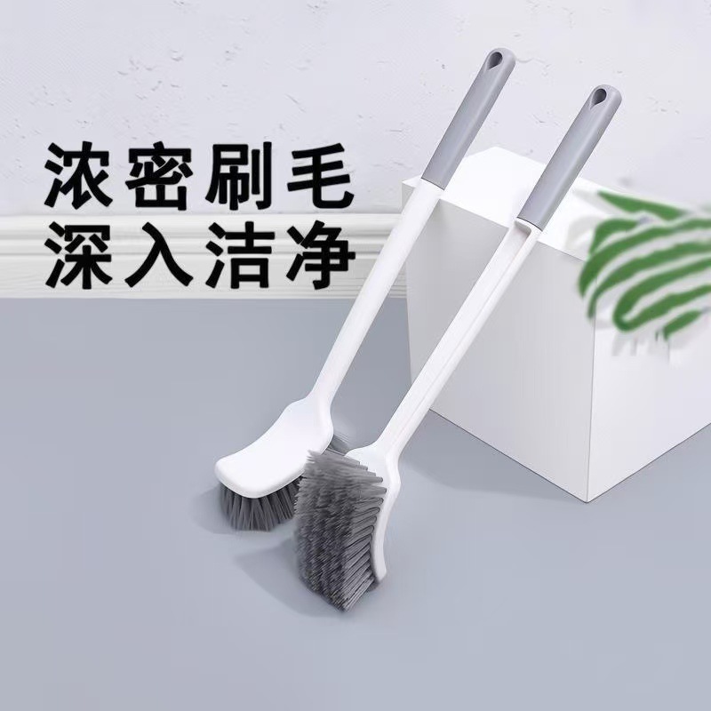 변기솔, 가정용 사각지대 없는 욕실 청소솔, 손잡이가 긴 단단한 변기솔, 욕실용품 보관함