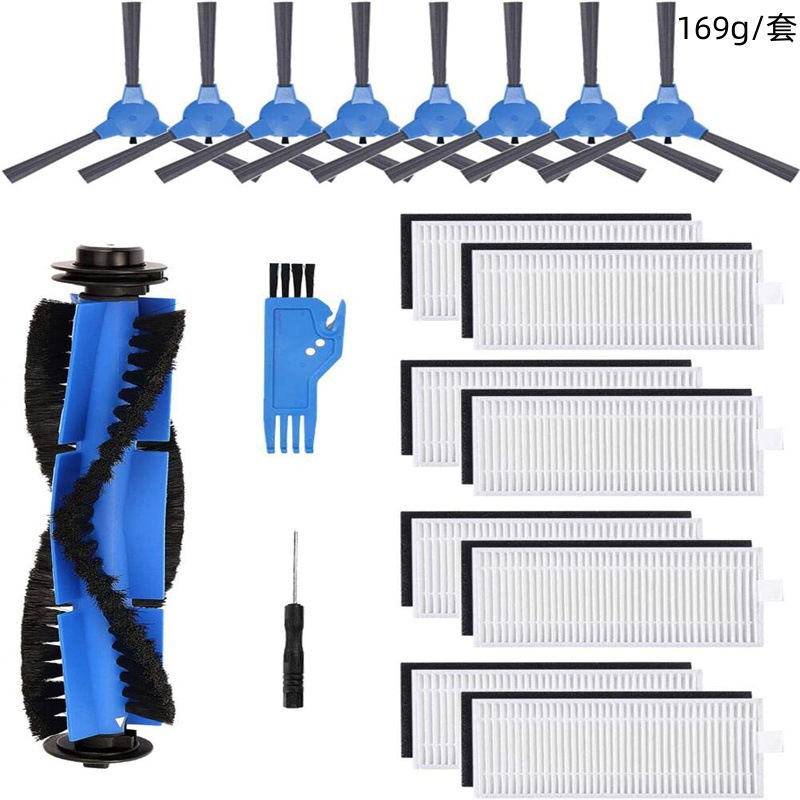 Conveniente para los accesorios del barredor de eufy cepillo lateral 11s 15C 30C 35C cubierta principal del cepillo del rodillo cepillo lateral Pantalla de filtro de eficiencia primaria