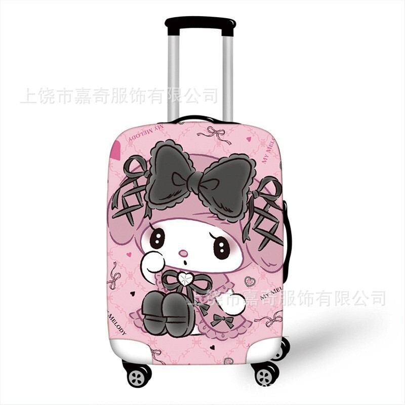 Cross-Border 2025 Printed New High Elastic Trolley Case Cover Suitcase Protective Cover