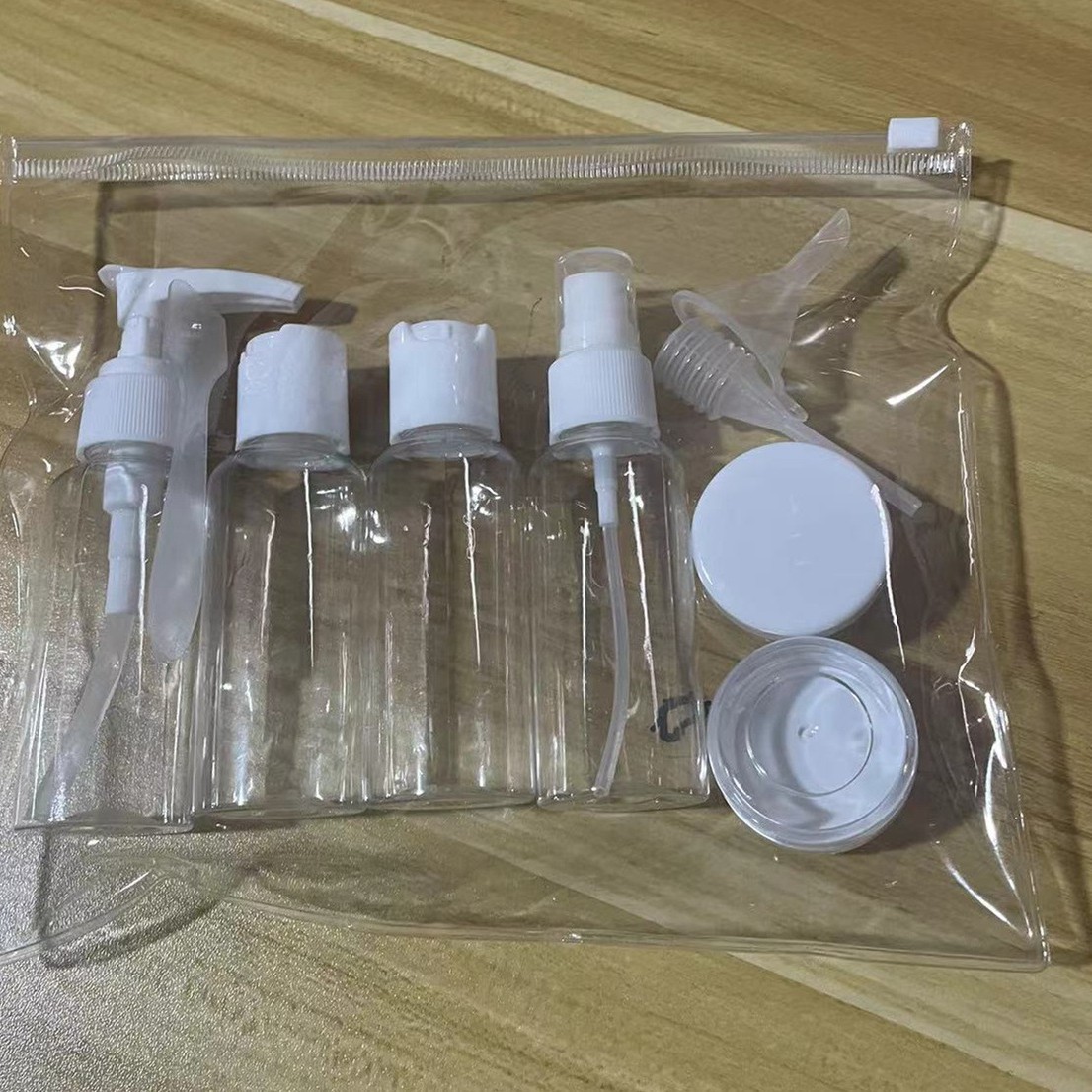50ml旅行分装瓶套装透明护肤品乳液塑料收纳瓶收纳空瓶小容量