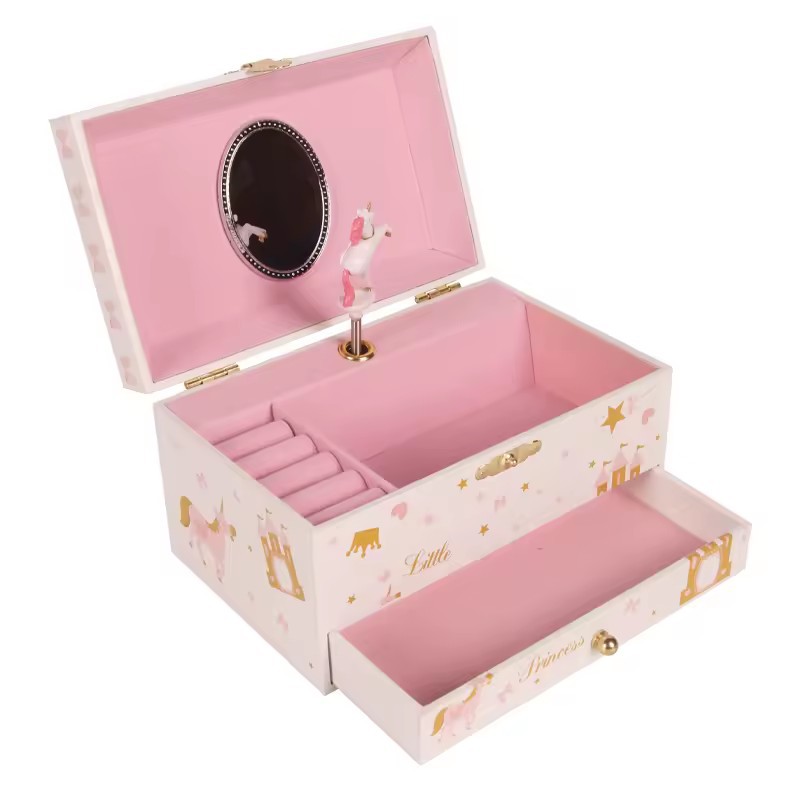 跨境音乐首饰盒独角兽音乐收纳盒八音盒首饰盒生日礼物Music Box