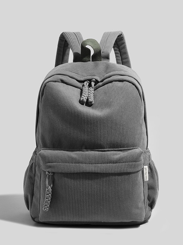 Mochila de pana para mujer, estilo 2026, para estudiantes universitarios, informal, versátil, de gran capacidad, para viajes, para hombre