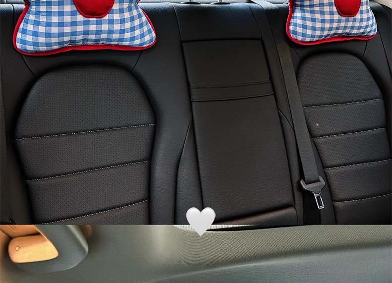 Cute car seat headrest car neck pillow comfortable blue apple series car pillow car pillow a pair of pillows