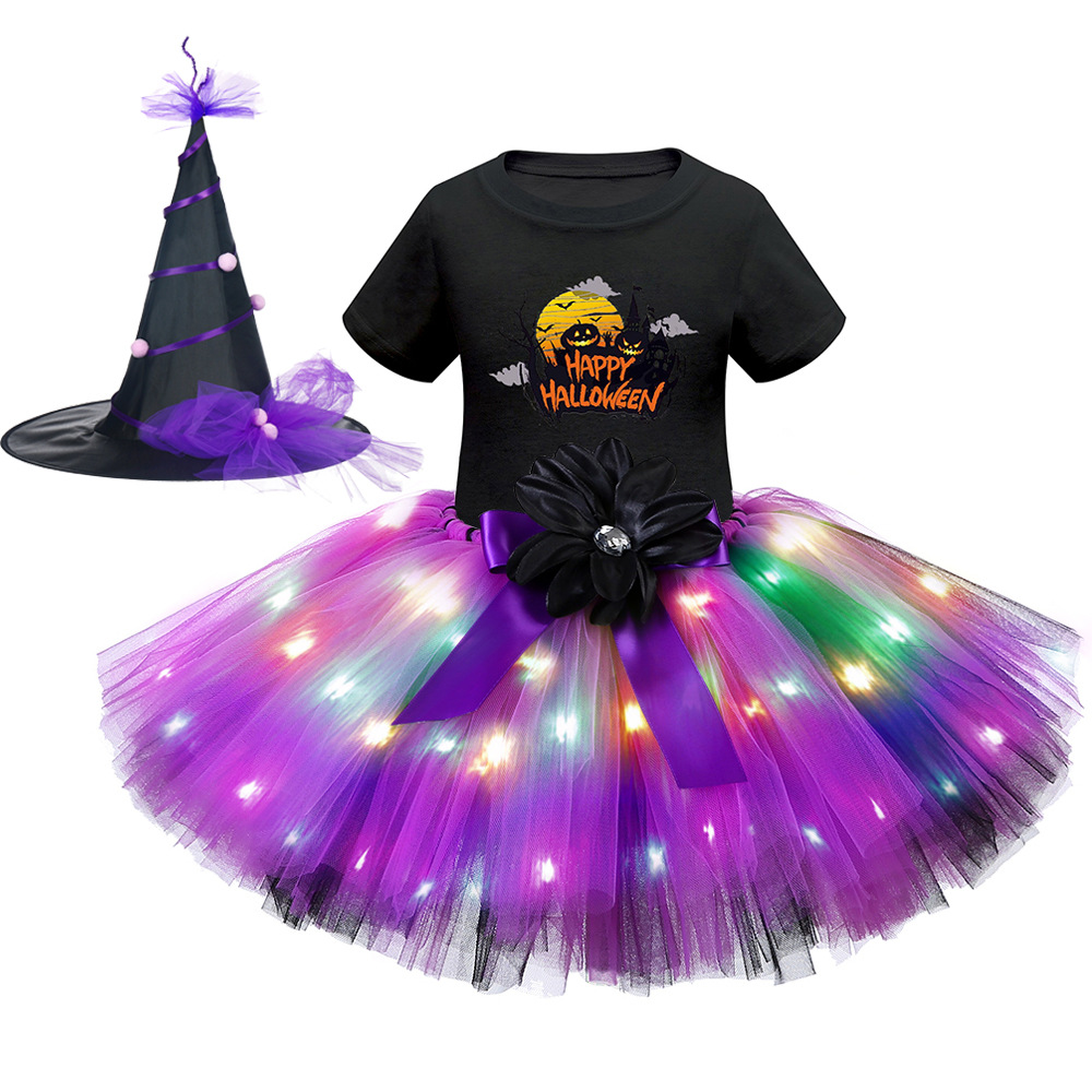 Хэллоуин светодиодный костюм с короткими рукавами 3