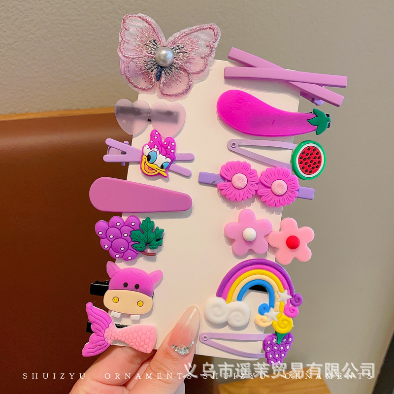 多巴胺儿童发夹女前额刘海夹鸭嘴夹头饰发卡碎发侧边卡子发饰夹子|undefined