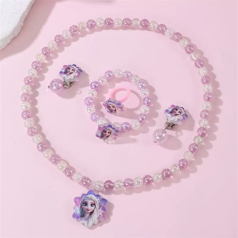 儿童仿珍珠项链饰品女童首饰套装宝宝装扮配饰幼儿园节目表演饰品