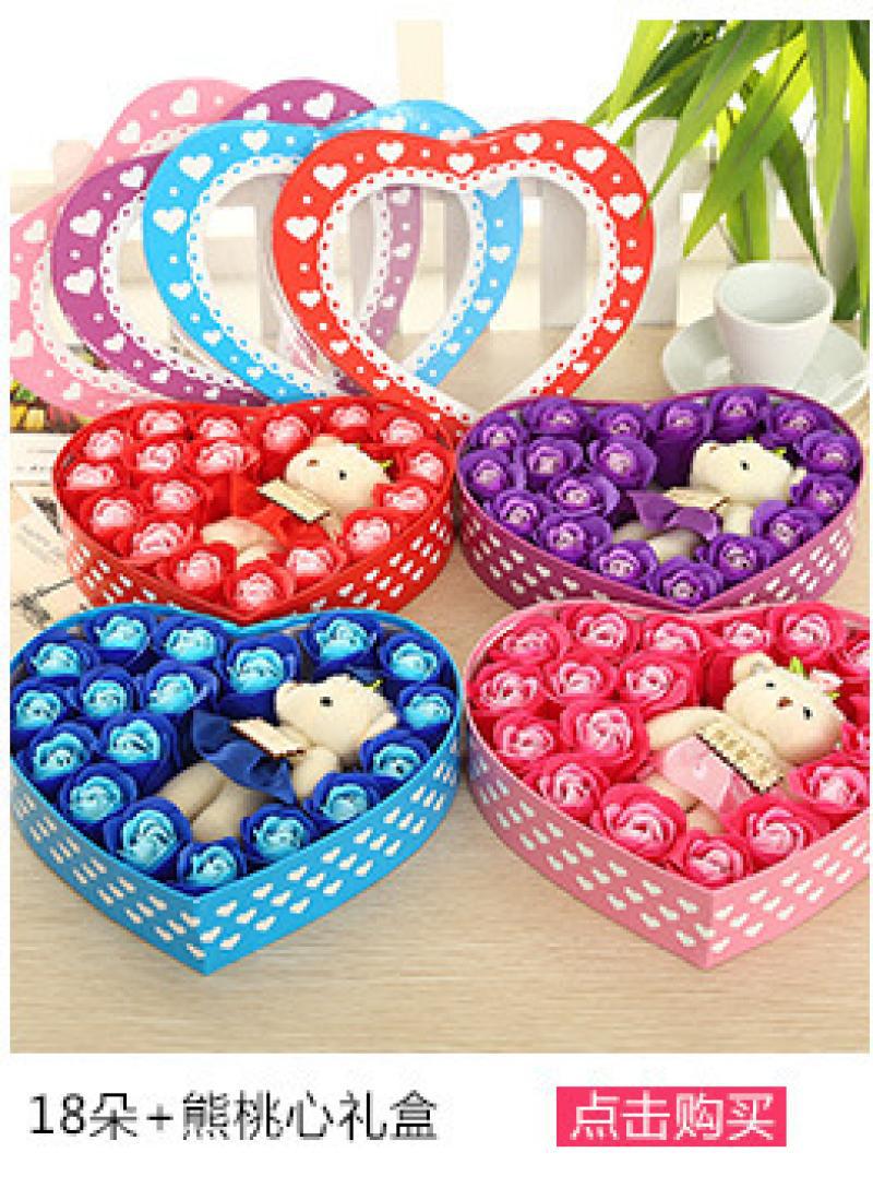 Valentine's Day Sweet Flower Soap Flower Party Street Ornaments display picture 1