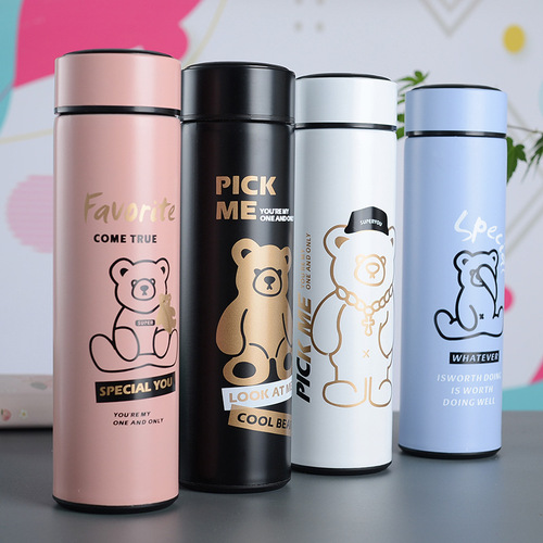 Stainless steel insulated cup with smart temperature display, business straight cup, gift cup, wholesale with logo printing