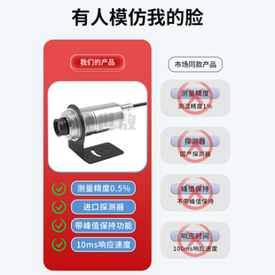 Online Coaxial Laser Infrared Thermometer High-Precision High and Low Temperature Sensor Probe Transmitter Industrial