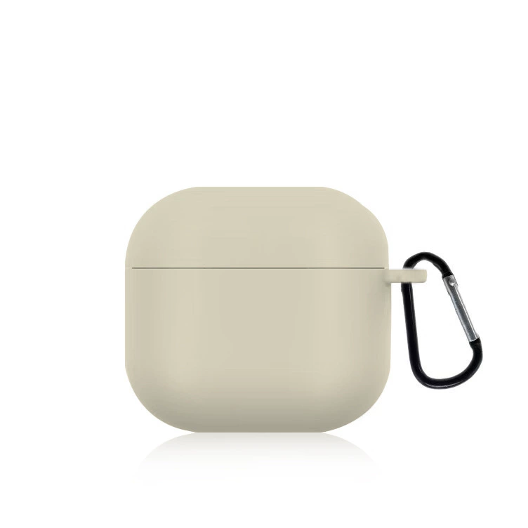 Совместимый с Apple AirPods 4 силиконовый защитный чехол 2024 однотонный, мягкий защитный корпус, заводское качество