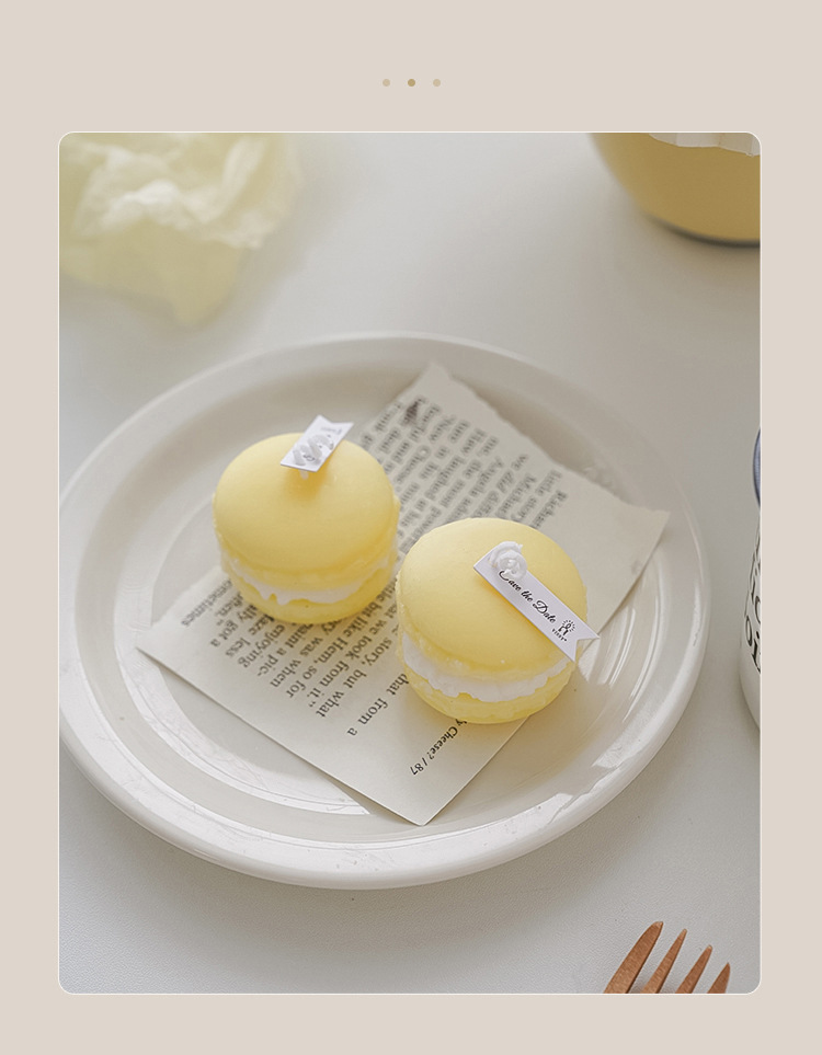 Fashion Macarons Paraffin Candle 1 Piece display picture 7