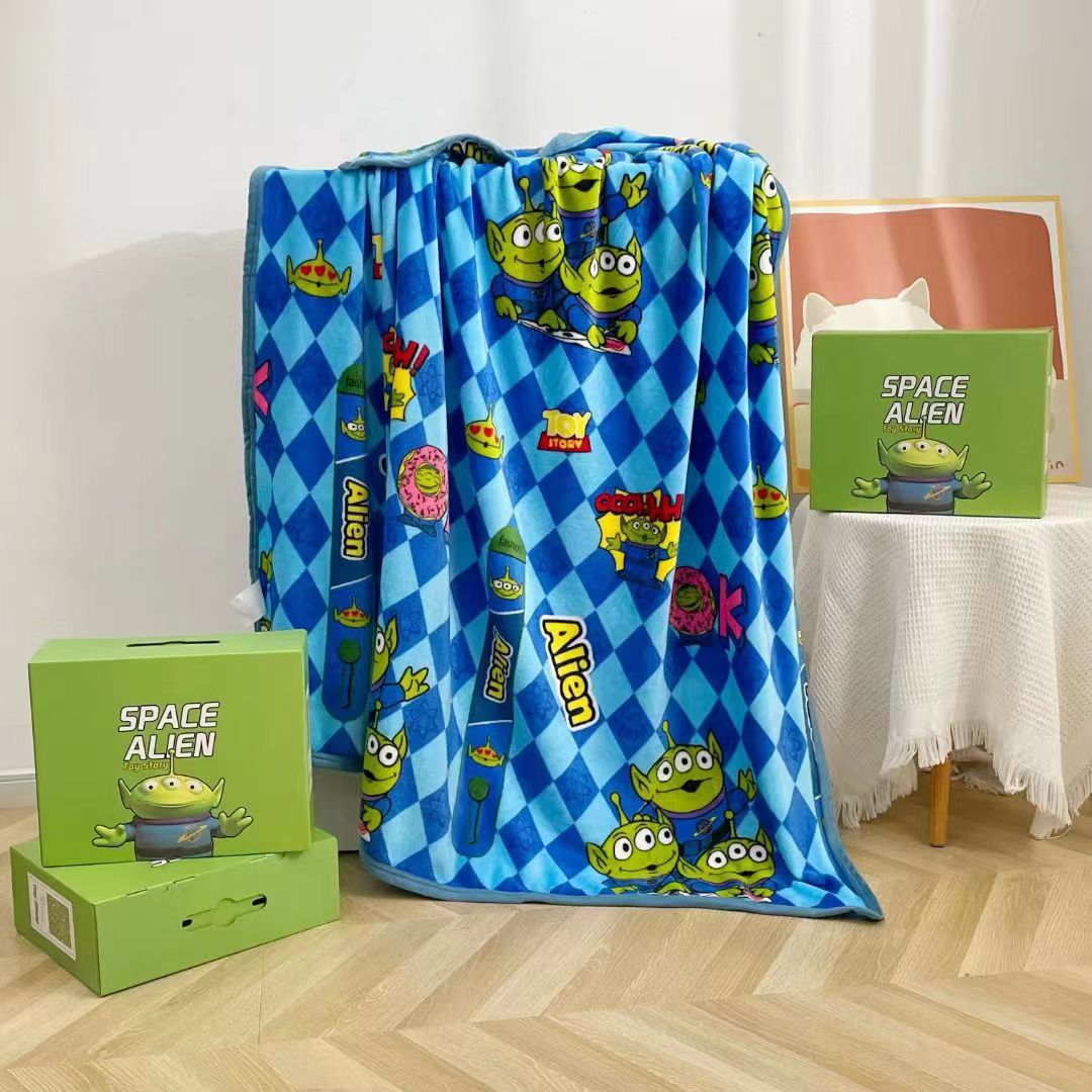 Cross-border foreign trade Disney blanket, children's cartoon lunch break blanket, air-conditioning blanket, sofa gift box gift blanket