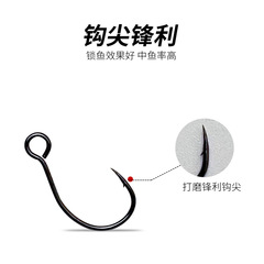 Bulk Circle Big Eye Walleye Hook Okinawa Gold S55M Lure Minnow VIB Iron Plate Single Hook Walleye Shiny Lure Single Hook