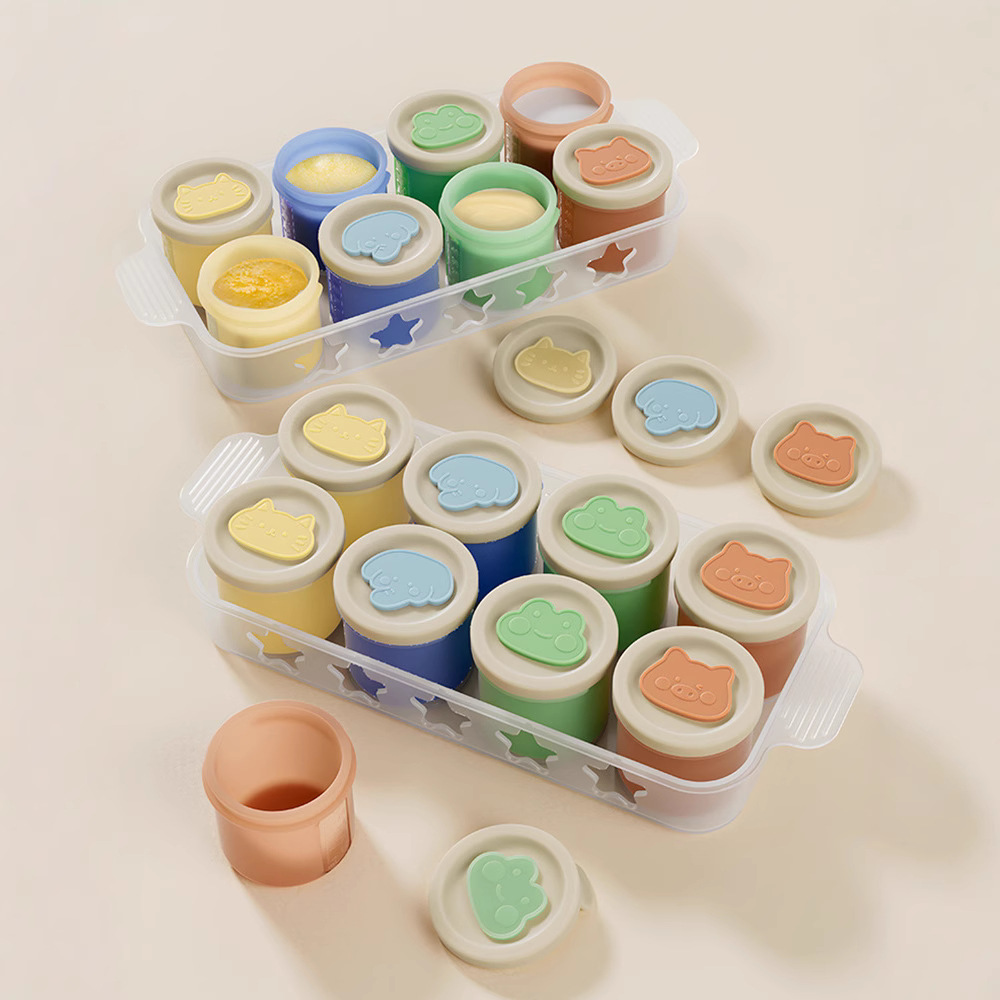 Supplementary Food suit Supplementary Food Box Sub-pack Storage Frozen Baby Supplementary Food Mold Cooking Mashed Meat Supplementary Food Ice