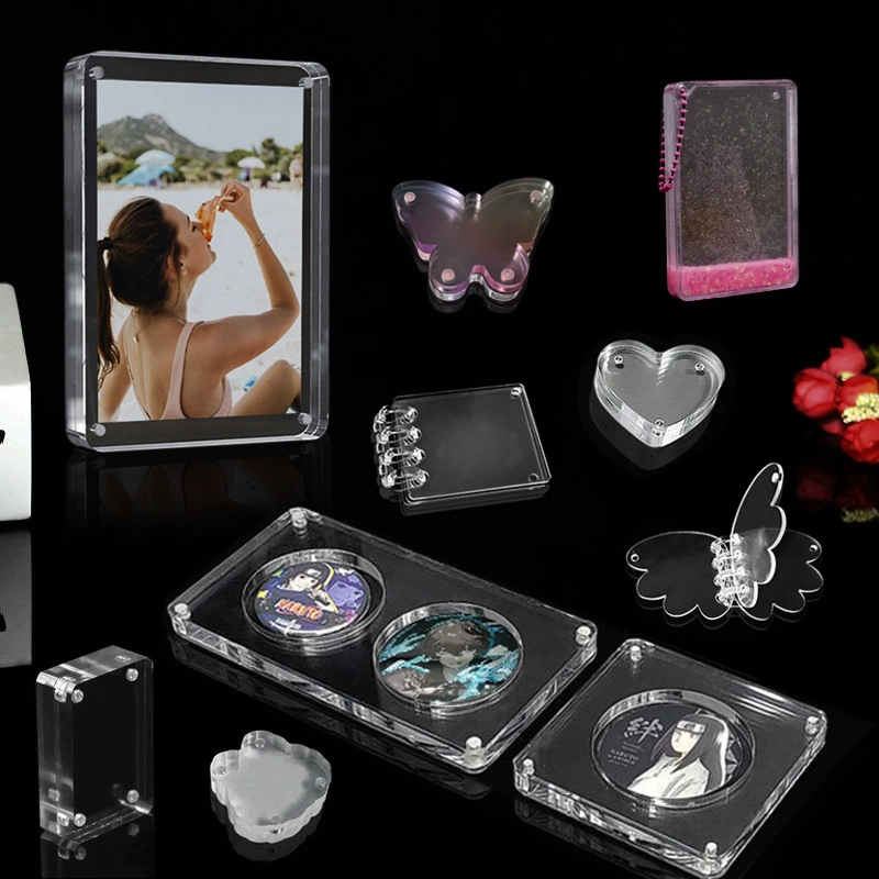 Ручной счет Магнитный всасывающий стержень кирпич Акриловая Карта ящик для хранения кирпича бар фоторамка градиент блеск зыбучие пески паз слизь карта кирпич