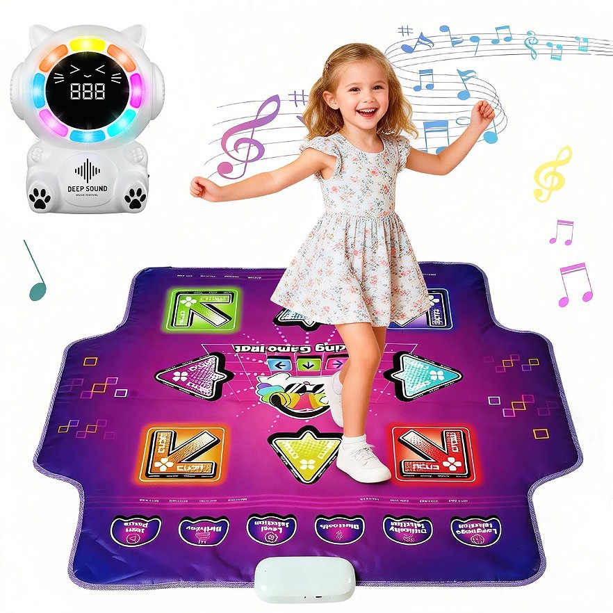 Yiqun New Music Light Bluetooth Dance Mat Cute Speaker Sports Game Mat Multifunctional Cross-Border Hot Selling Toy