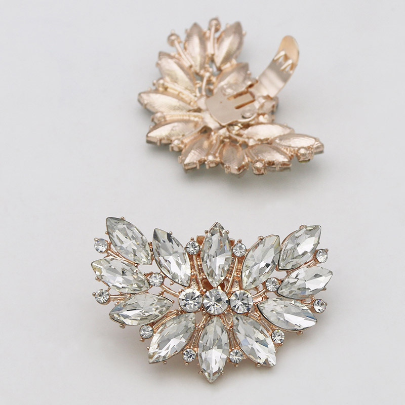 Cruz-frontera nupcial Vamp decoración zapatos de tacón alto accesorios zapatos desmontables flor hebilla zapatos solos zapatos de cristal del todo fósforo hebilla decoraciones