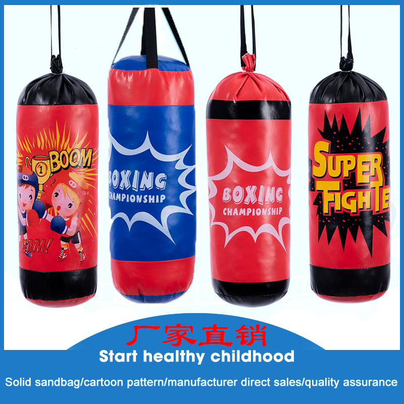 children Boxing Sandbag Sandbag wholesale Hanging solid Filling PU Boxing glove Muay Thai motion Toys