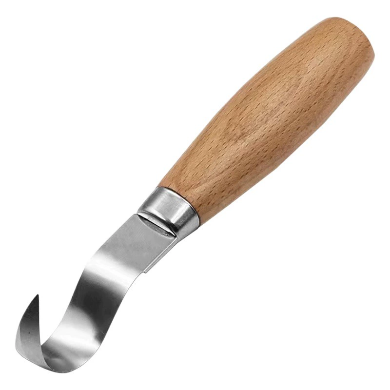 Набор из 7 ножей для резьбы по дереву из орехового дерева и хромованадиевой стали, нож для резьбы по дереву, скребок, нож-ложка, набор для резьбы по дереву, набор ножей для резьбы