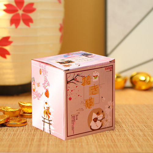 Lucky Cat Mini Creative Piggy Bank Savings Bank Home Living Room Fortune Cat Store Opening Gift 3.5 inches