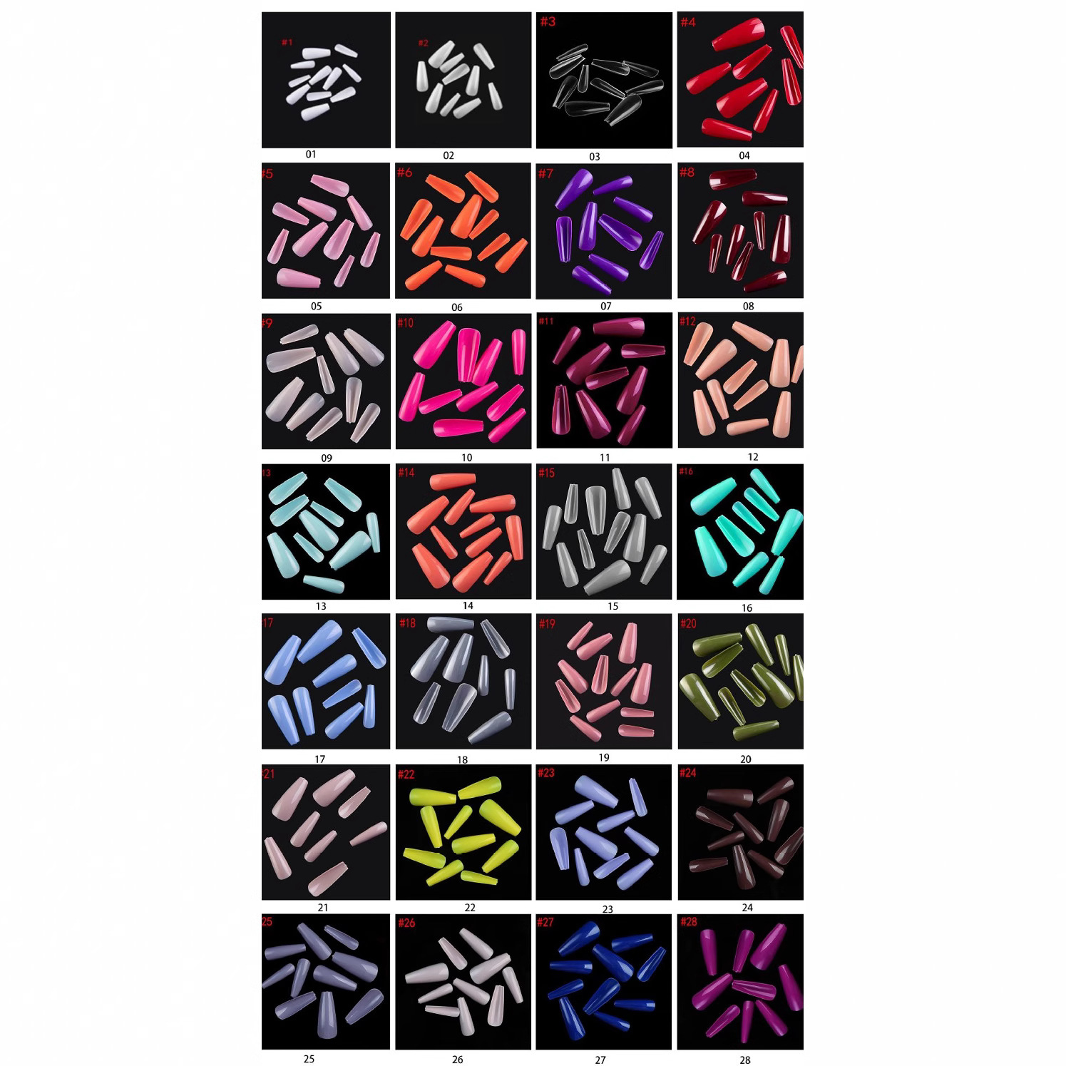 100 piezas de uñas de ballet de uñas en Europa y los Estados Unidos, unidad de uñas de color completo, una pequeña caja azul de desgaste, parche de uñas falsas.