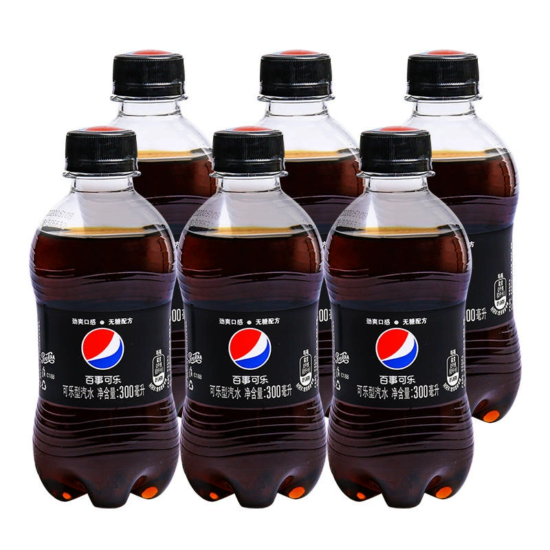 【Многоскладская доставка】Pepsi Cola/Без сахара/Китайская-Meinianda 300мл*6/12 бутылок от источника завода