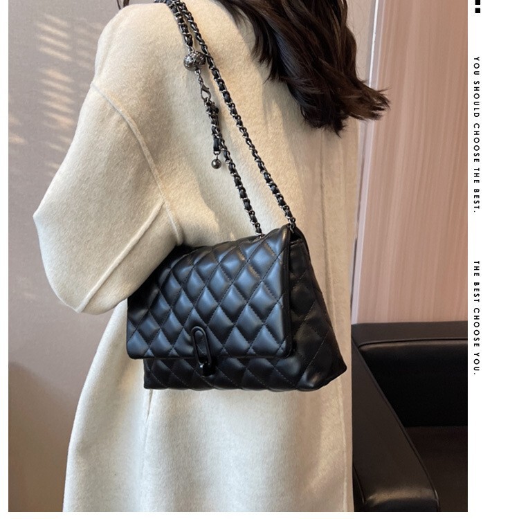 Cross-Border Rhombus Chain Women's Bag 2026 New Fashion Bag Single Shoulder Crossbody Bag Mobile Phone Wallet Small Square Bag Trendy Cross-Border Rhombus Chain Women's Bag 2026 New Fashion Bag Single Shoulder Crossbody Bag Mobile Phone Wallet Small Square Bag Trendy