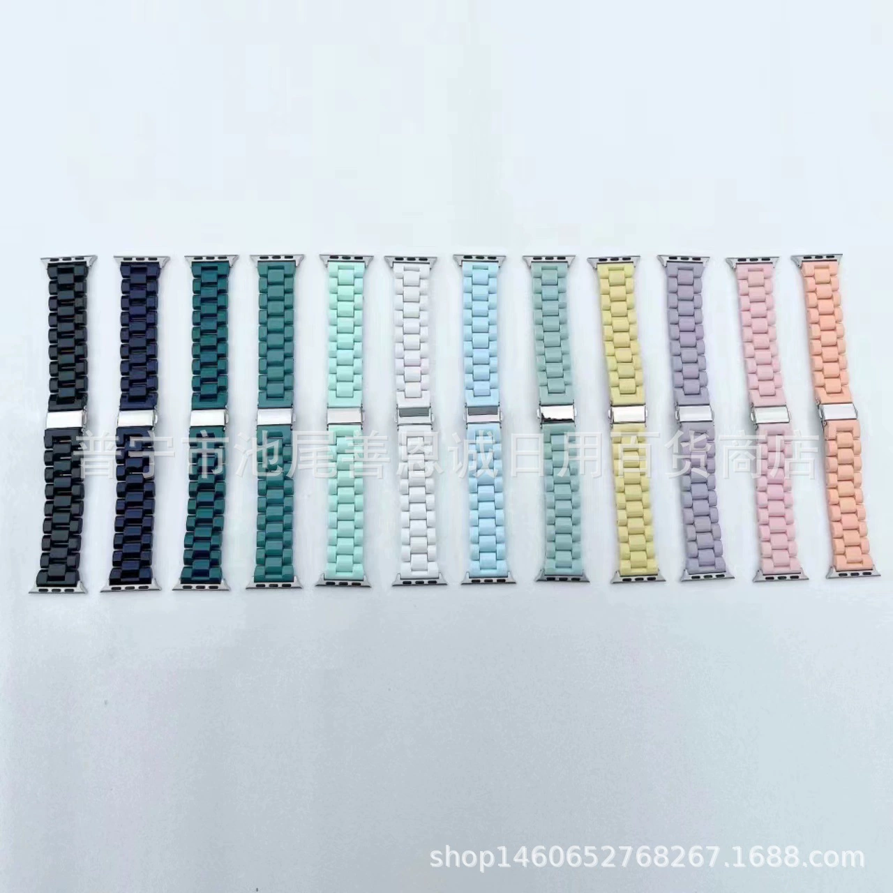 Подходит к Apple iWatch7 Galaxy Watch6/20 мм Candy Resin Akliel Sanzhu Sanzhu браслет браслет Glacier