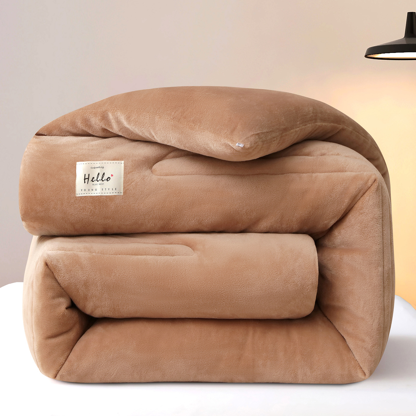 双面牛奶绒被子冬被加厚保暖毛绒被芯冬天宿舍单人珊瑚绒被褥学生