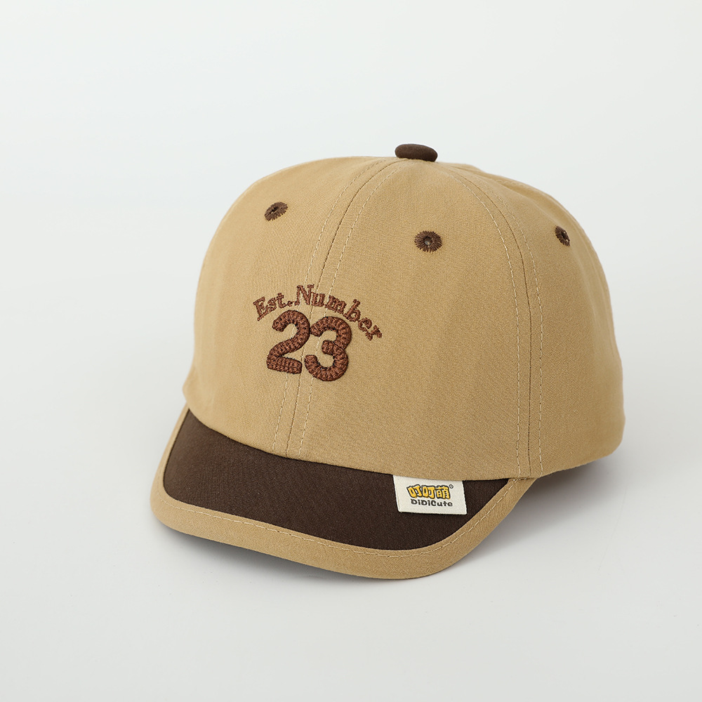 Sombreros digitales para bebés primavera y otoño sombreros para niños niñas sombreros de béisbol de colores sombreros cortos de lengüeta