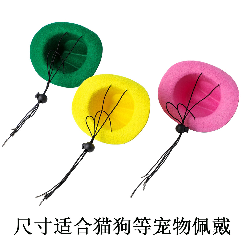 Ventas de la fábrica transfronteriza exclusiva para Western Denim estilo británico gato perro mascota perro sombrero vaquero sombrero PET vaquero sombrero