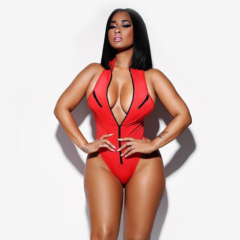 AliExpress Cross-border European and American Foreign Trade Explosions Swimwear Gather Sexy Bikini Ladies One-piece Zipper Swimsuit Spot AliExpress Cross-border European and American Foreign Trade Explosions Swimwear Gather Sexy Bikini Ladies One-piece Zipper Swimsuit Spot