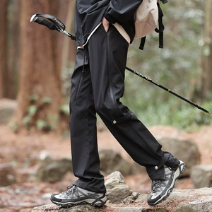 New Men's Outdoor Climbing Pants 2024 Autumn Thin Windproof Waterproof Trousers