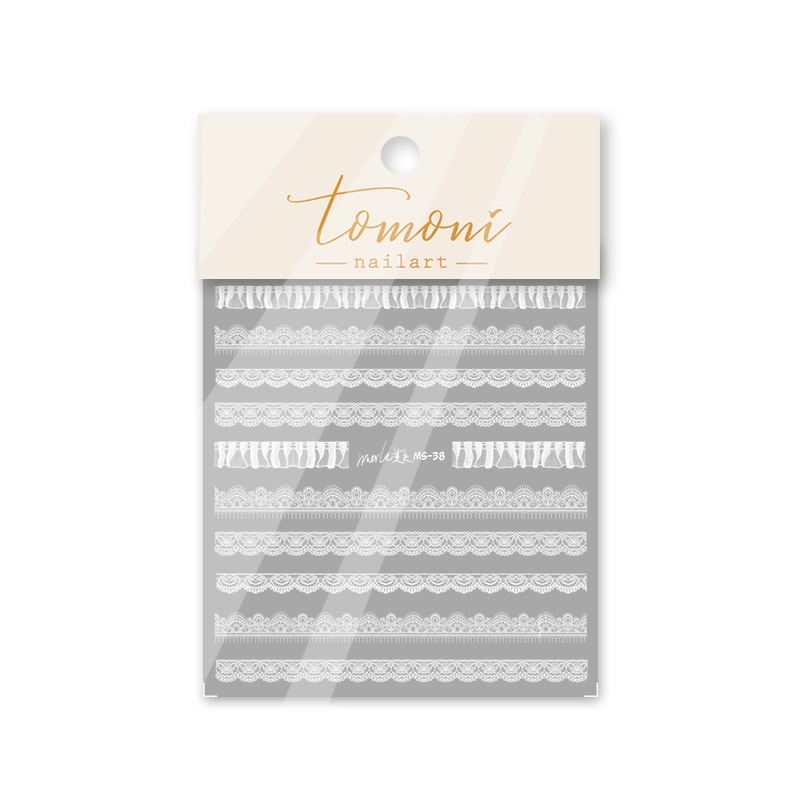 Pegatinas de uñas ins fresa en relieve ultrafino pequeño a cuadros frescos adhesivo nupcial uñas encaje decoración de uñas chica