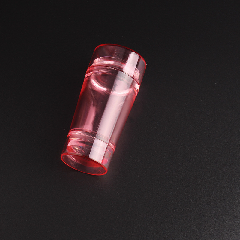 Manicura francés doble cabeza sello silicona cubierta pegatinas TikTok Net rojo popular uñas herramienta de transferencia de cabeza transparente